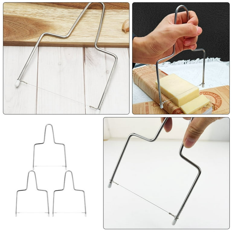 Cheese Slicer Stainless Steel, Cutter Peeler Manual Non Stick Kitchen Tool, Handheld Butter Cheese Cutter Cheese Slicer Stainless Steel, Cutter Peeler Manual Non Stick Kitchen Tool, Handheld Butter Cheese Cutter